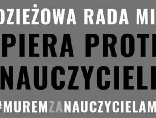 Młodzieżowa Rada Miasta popiera strajk nauczycieli