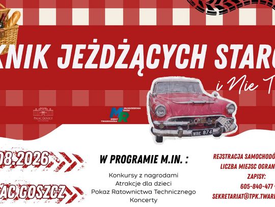 Motoryzacyjne perełki opanują Pałac Goszcz. Szykuje się wyjątkowy piknik pełen atrakcji