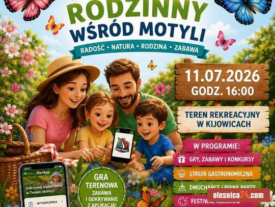 Motyle, zabawa i magiczny skarb! W Kijowicach rusza rodzinny piknik „Wśród Motyli”