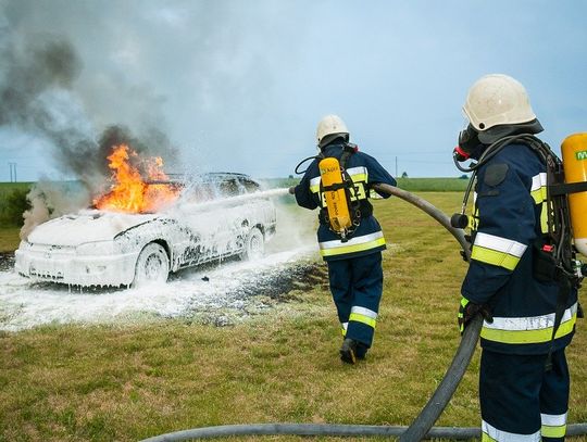 Na S8 paliła się ciężarówka