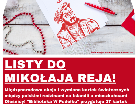 Napisz list do Mikołaja. Mikołaja Reja!