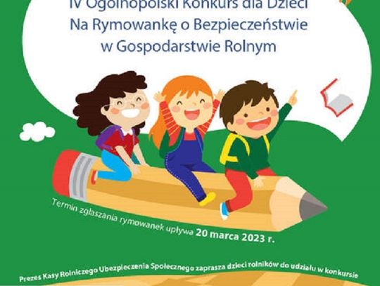 Napisz rymowankę, wygraj konkurs KRUS