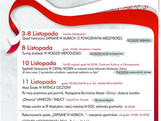 Narodowe Święto Niepodległości w Międzyborzu Narodowe Święto Niepodległości w Międzyborzu