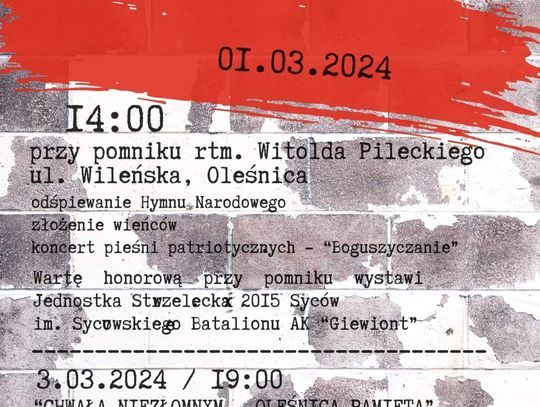 Narodowy Dzień Pamięci "Żołnierzy Wyklętych" w powiecie oleśnickim