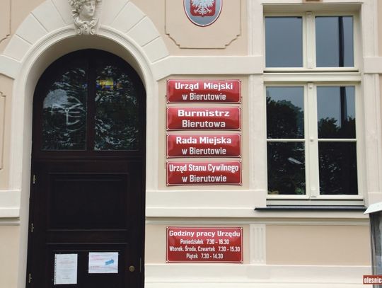 NASZ NEWS: Urząd Miasta i Gminy w Bierutowie od jutra zamknięty 