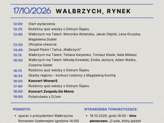 Nie do opowiedzenia. Do zobaczenia! Dolny Śląsk świętuje w Wałbrzychu