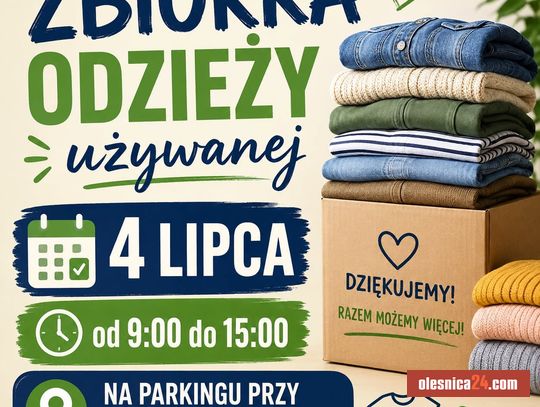 Nie wyrzucaj, pomóż! Wielka zbiórka odzieży w Oleśnicy. Dochód wesprze dzieci i młodzież