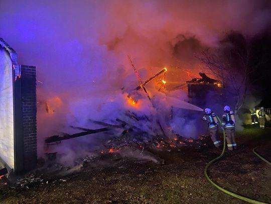 Pięć godzin gaszono pożar stodoły