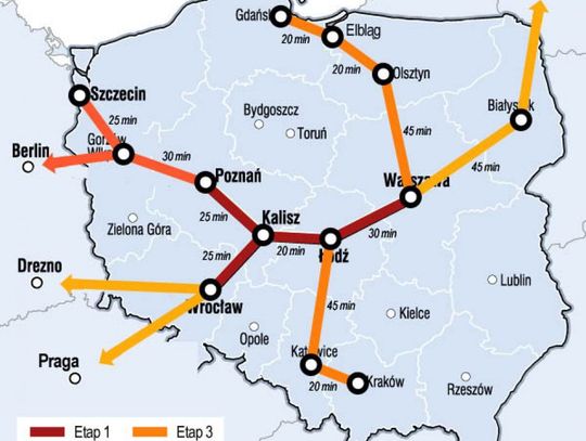 Nowe mapy kolei dużych prędkości w gminach Syców i Dziadowa Kłoda