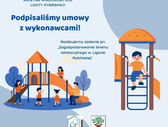 Nowe miejsce wypoczynku w Ligocie Rybińskiej! Gmina podpisała umowy, prace ruszą już wkrótce