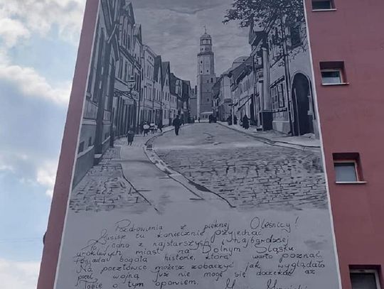 Nowy mural w Oleśnicy