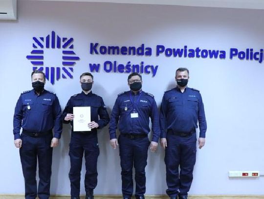 Nowy policjant w KPP Oleśnica
