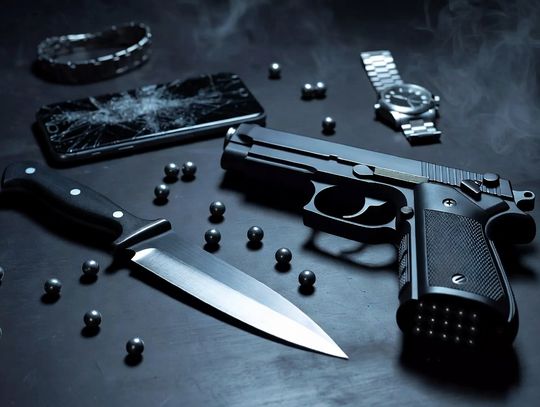 NÓŻ, PISTOLET I GROŹBY ŚMIERCI
