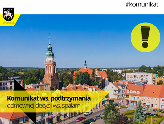 Odwołanie w sprawie spalarni w Sycowie załatwione odmownie