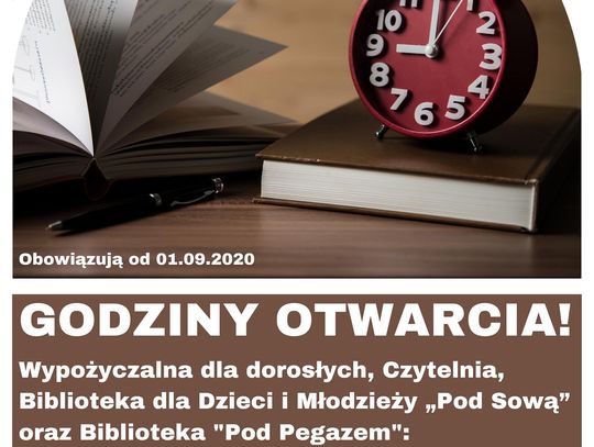 Oleśnicka Biblioteka Publiczna w czasach pandemii - nowe godziny otwarcia i zasady funkcjonowania