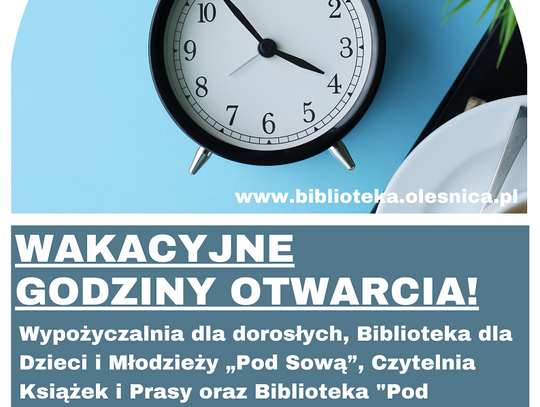 Oleśnicka Biblioteka w wakacje