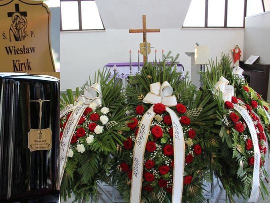 Ostatnie pożegnanie trenera Wiesława Kiryka na cmentarzu w Oleśnicy