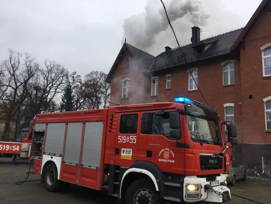 Palił się komin w Domu Dziecka w Bierutowie
