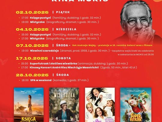 Październik w kinie MOKiS w Oleśnicy. Sprawdź repertuar