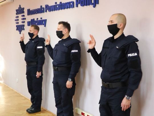 Pięciu nowych funkcjonariuszy w KPP Oleśnica