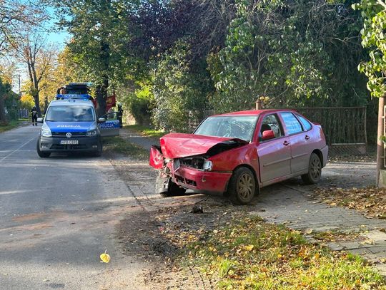 Pijany kierowca uderzył w drzewo