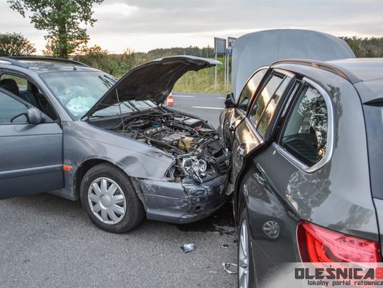PILNE! Zderzenie toyoty i bmw w Cieślach przy Amberze