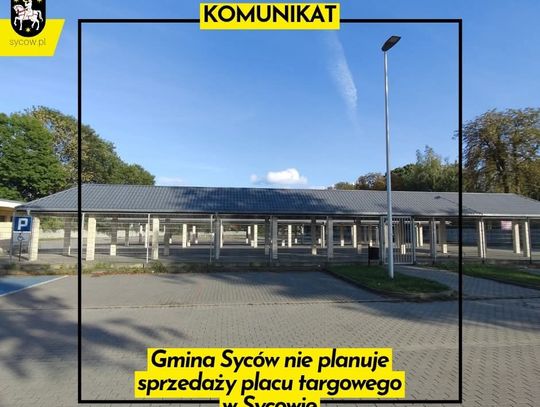 Plac targowy? Nie, nie sprzedajemy!