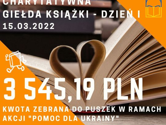 Podsumowanie pierwszego dnia Charytatywnej Giełdy Książki