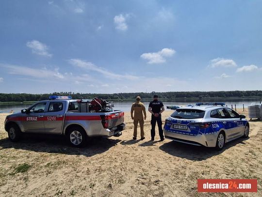 Policja ruszyła nad wodę! Sprawdzają popularne kąpieliska w powiecie oleśnickim