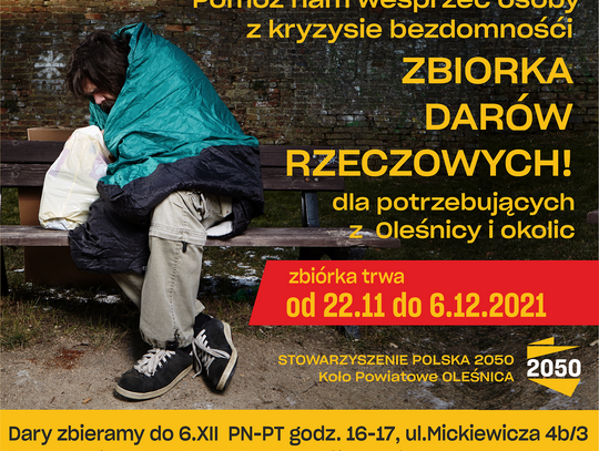 Pomóż osobom bezdomnym