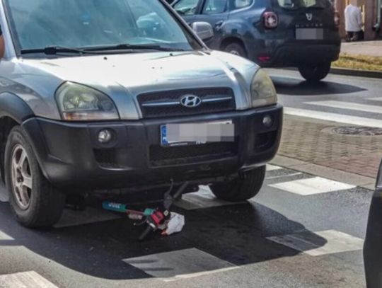 Potrącenie kobiety na hulajnodze w Oleśnicy