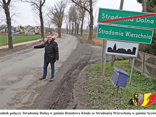 Powiat kończy budowę chodnika, który połączy obie Stradomie