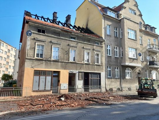 Pożar kamienicy na Lwowskiej w Oleśnicy