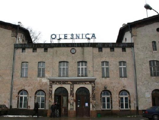 Pożar na dworcu PKP w Oleśnicy