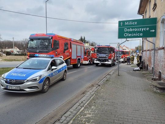 Pożar piwnicy w budynku wielorodzinnym