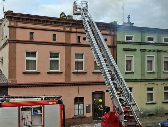Pożar sadzy w kominie budynku wielorodzinnego
