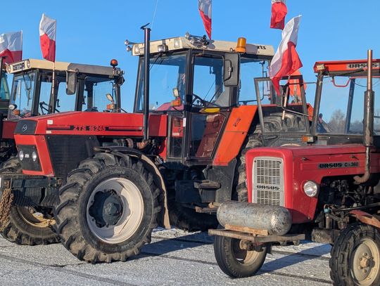 Protest rolników w Oleśnicy: Na zbiórce około 30 ciągników – mniej niż poprzednio Protest rolników w Oleśnicy: Na zbiórce około 30 ciągników – mniej niż poprzednio
