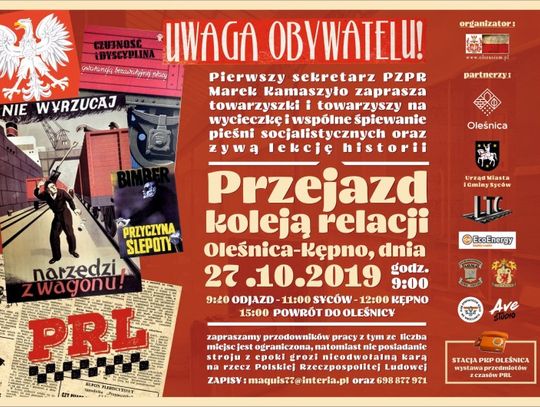 Przejazd pociągiem z Oleśnicy w PRL-owskim klimacie