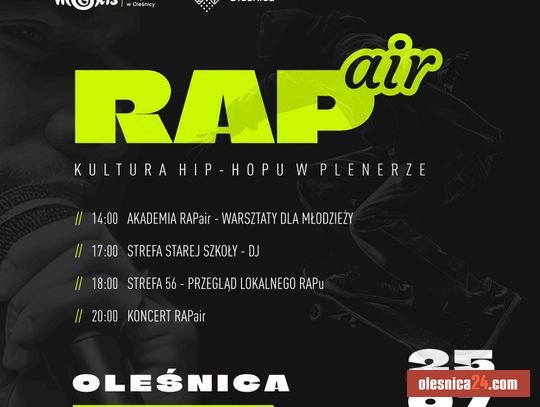 RAPair 2026 nadchodzi. Hip-hop ponownie opanuje oleśnicki amfiteatr
