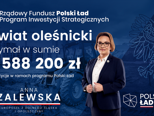 Rekordowe wsparcie dla inwestycji w powiecie oleśnickim