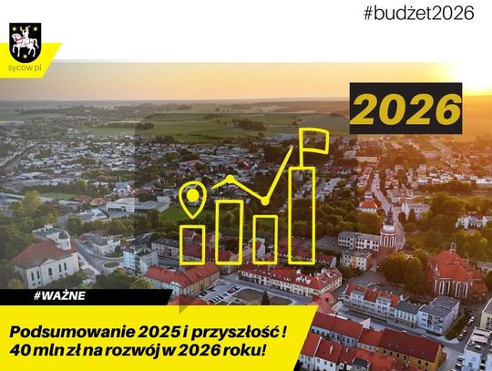 Rekordowy budżet Gminy Syców na 2026 rok: 145 mln zł na wydatki, w tym 40 mln zł na inwestycje Rekordowy budżet Gminy Syców na 2026 rok: 145 mln zł na wydatki, w tym 40 mln zł na inwestycje
