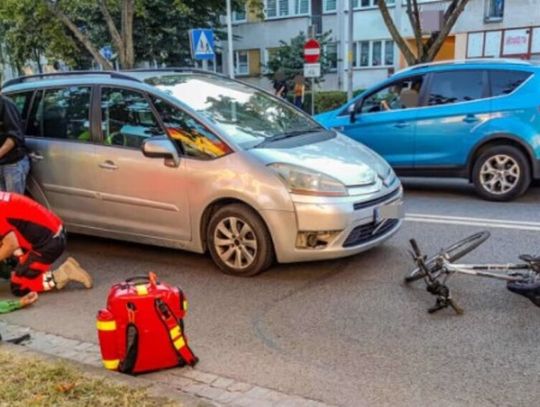 Rowerzysta zderzył się citroenem