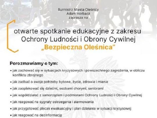 Rusza miejski program "Bezpieczna Oleśnica"