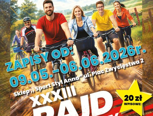 Rusza XXXIII Oleśnicki Rajd Rowerowy! 26 km rodzinnej jazdy, losowanie rowerów i masa atrakcji
