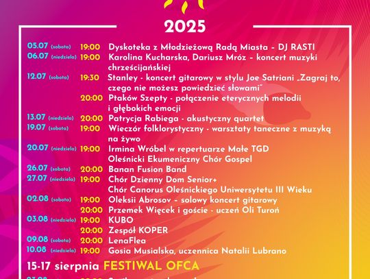 Zapraszają na Wakacyjne Patio