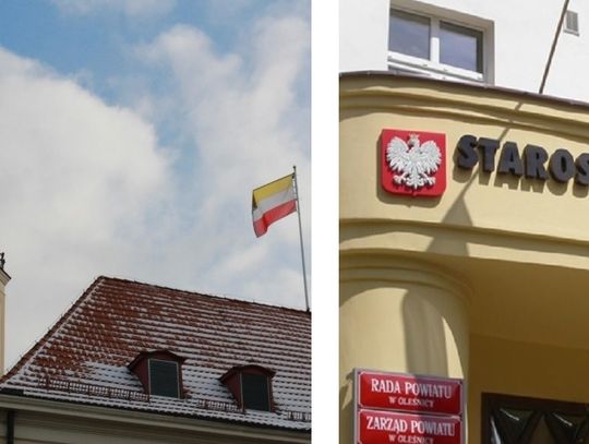 Sesja Rady Powiatu w sali Starostwa, sesja Rady Miasta Oleśnicy nadal online