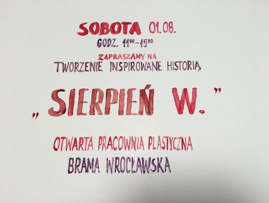 Sierpień W. - artystyczna pracownia zaprasza