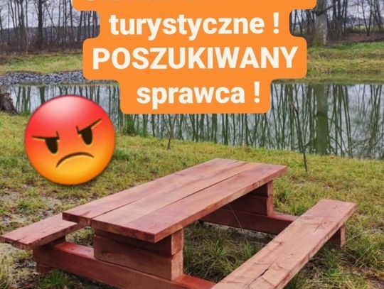 Skradziono ławki dla turystów