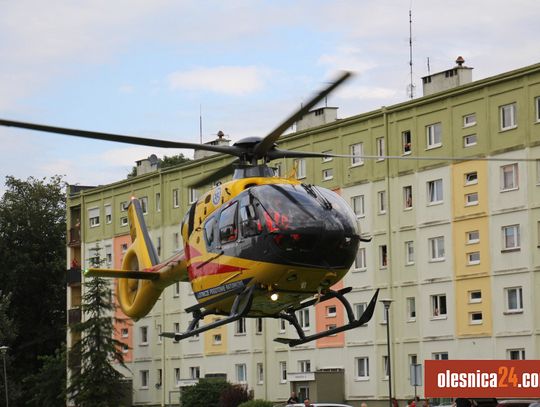 Śmigłowiec LPR wylądował na Podchorążych w Oleśnicy [aktualizacja]