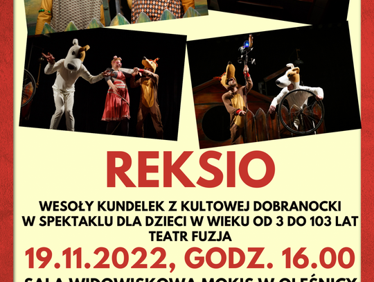 Spektakl dla dzieci "Reksio" w Oleśnicy 